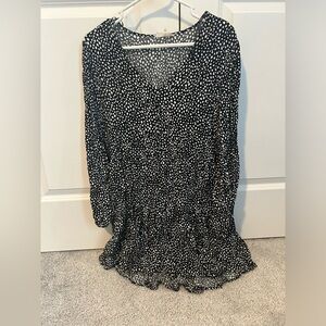 Altard State Black and White long sleeve dress